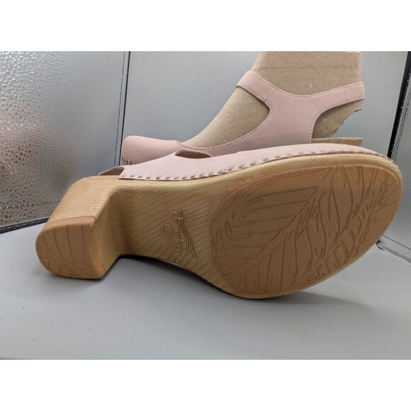 Dansko Taytum Milled Nubuck Heeled Sandals Blush Size EU40/US 9.5 - Picture 7 of 10